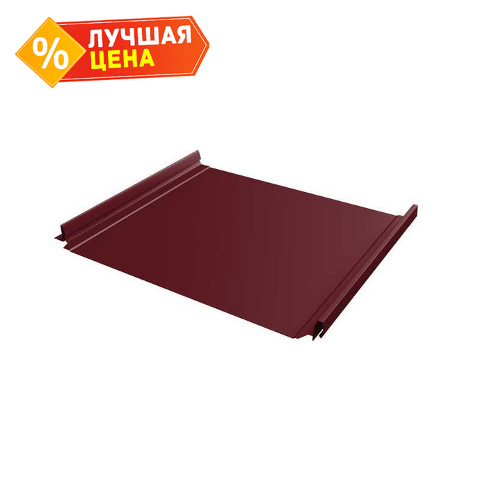 Фальцевая кровля Кликфальц Pro Grand Line 0,45 Drap RAL 3005 Красное Вино