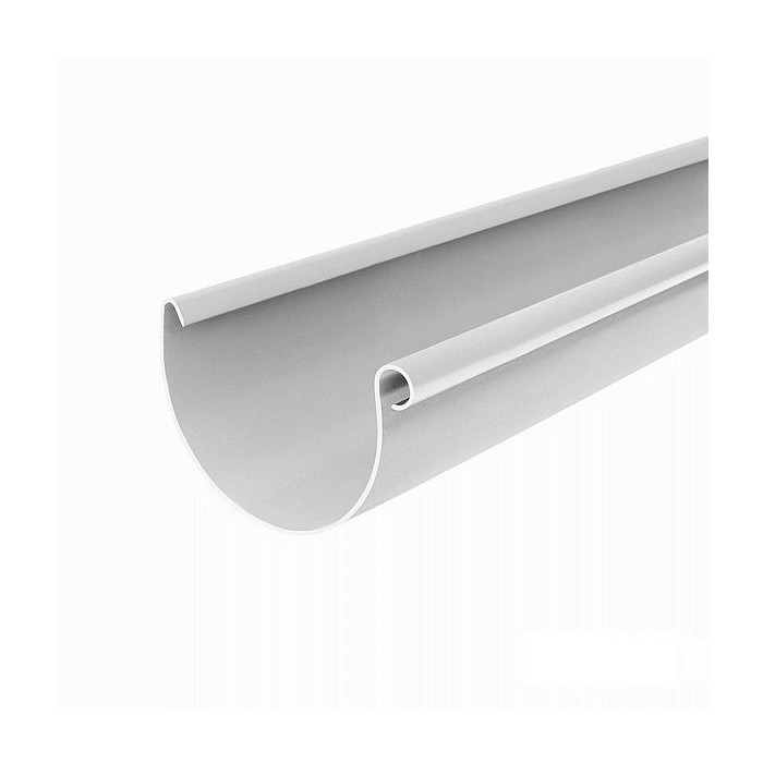 Желоб водосточный, пвх, L-4 м, d-150 мм, Белый, BRYZA