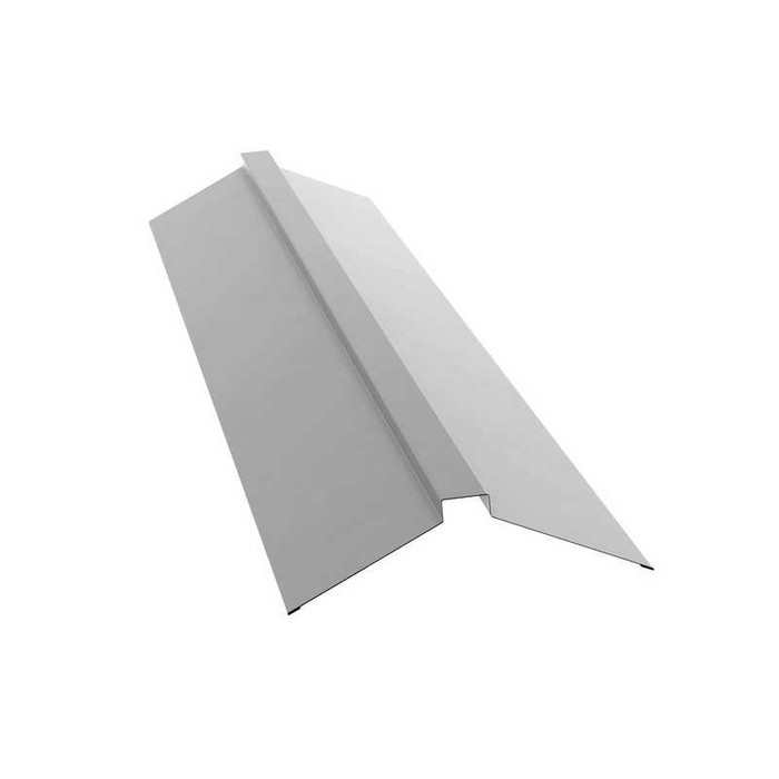 Планка конька плоского Grand Line 115х30х115 0,45 Полиэстер RAL 9003 сигнальный белый