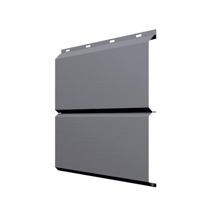 Софит ЭкоБрус без перфорации 0,345 Grand Line 0,45 PE с пленкой RAL7004 сигнальный серый